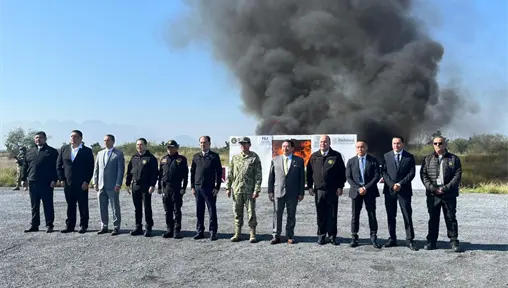 Nuevo León destruye toneladas de narcóticos decomisados durante 2025 Nuevo León destruye toneladas de narcóticos decomisados durante 2025