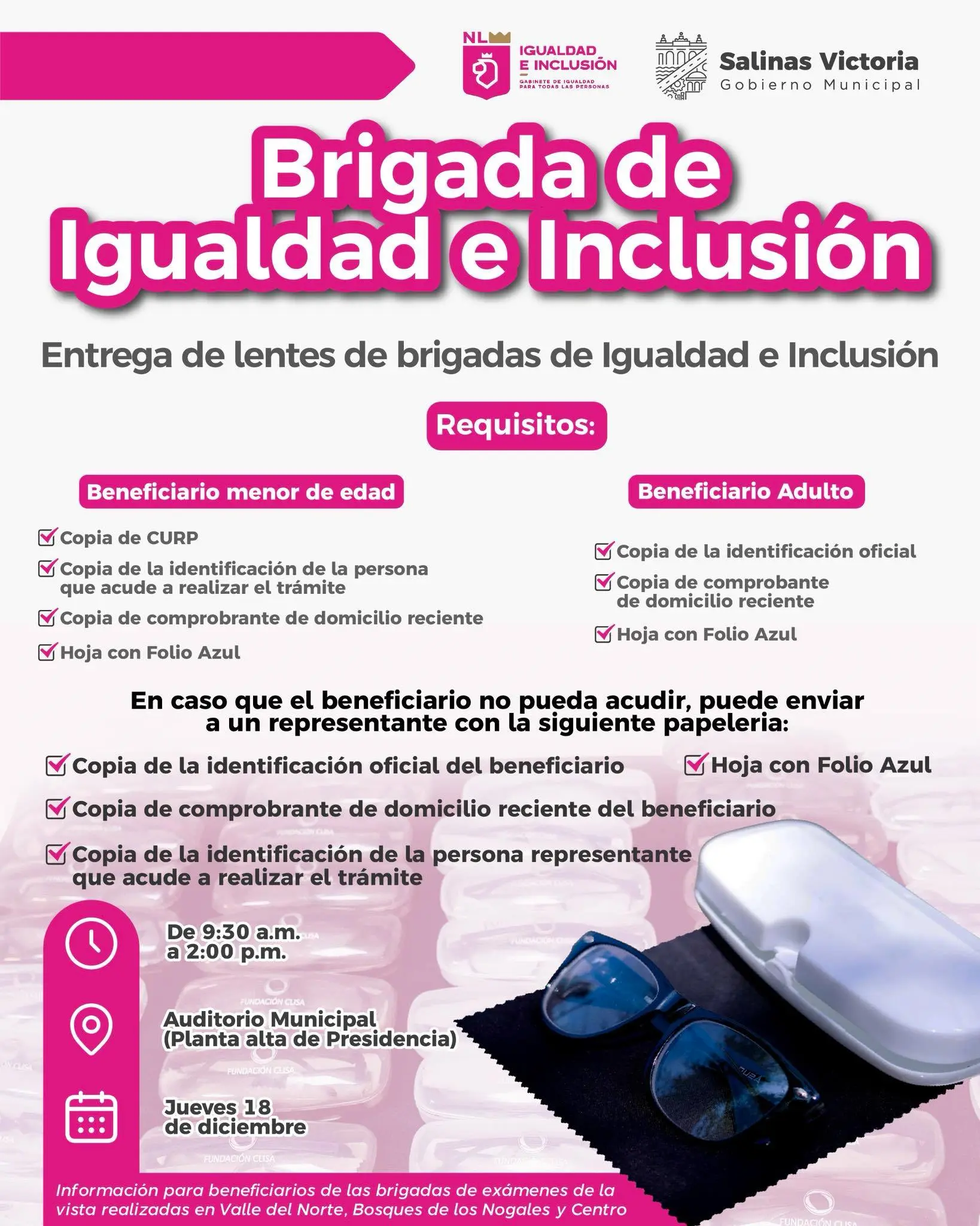 imagen recuadro El municipio fortalece el acceso a servicios de salud visual para menores y adultos Foto: Gobierno Municipal de Salinas Victoria