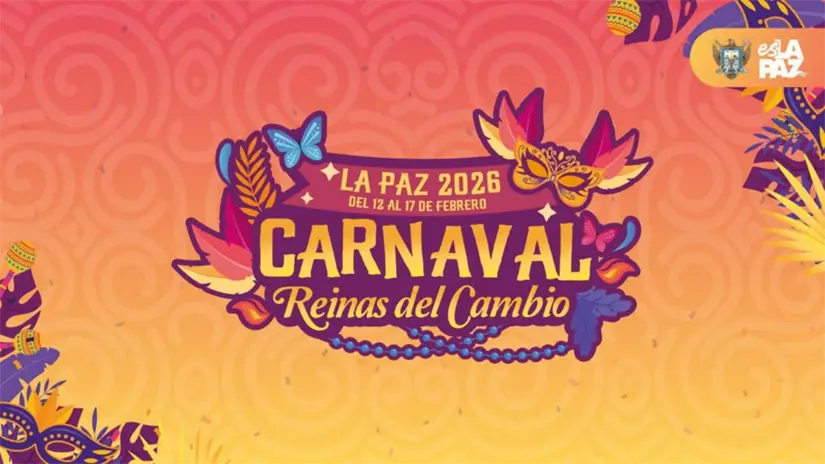 imagen recuadro Autoridades municipales presentaron la cartelera y los detalles de organización del Carnaval La Paz 2026, que este año llevará el lema “Reinas del Cambio”. Foto: Carnaval La Paz / Facebook