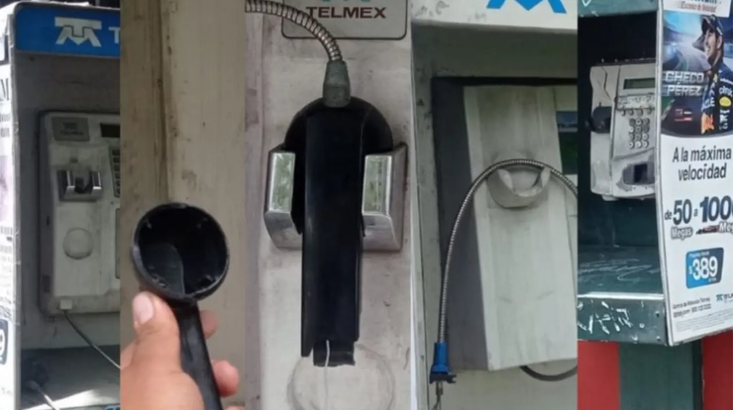 Caseta telefónica en calle de CDMX. Foto: changoonga.com | Canva