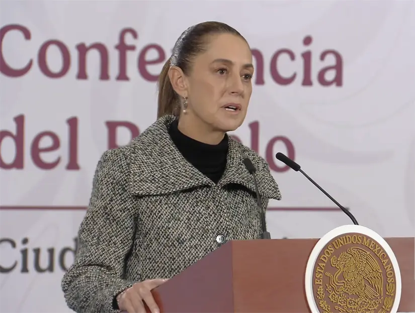 imagen recuadro Claudia Sheinbaum en conferencia de prensa del 18 de diciembre. Captura de pantalla: YouTube (Claudia Sheinbaum)