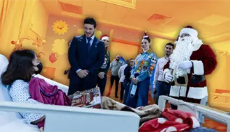 Samuel García y Mariana Rodríguez llevan Navidad en las Alturas 2025 al Hospital Materno Infantil