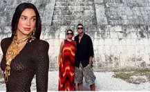 Papás de Dua Lipa visitan Chichén Itzá y comparten su experiencia en Yucatán