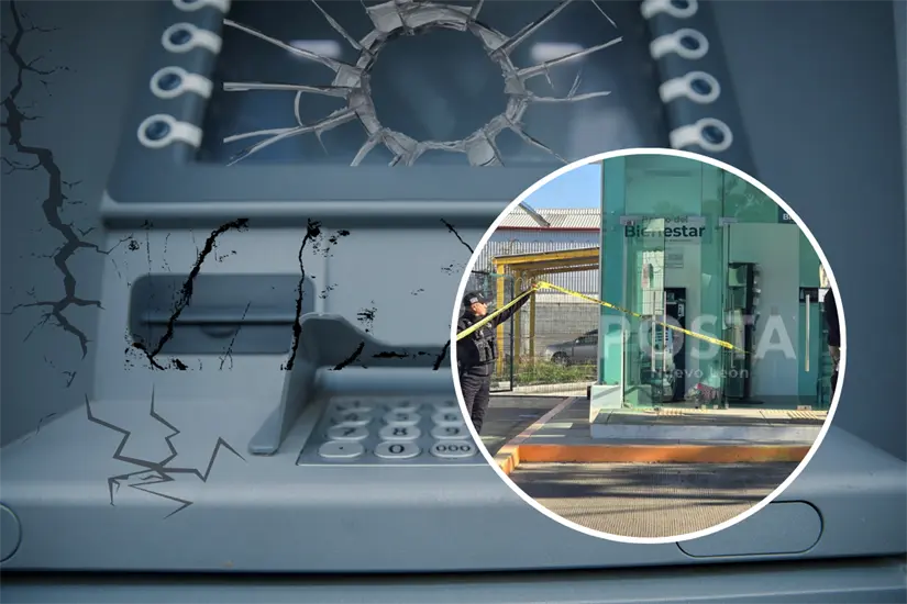 imagen recuadro Durante la apertura del banco bienestar en Montemorelos, las empleadas hallaron el cajero roto tras un sorprendente robo esta mañana. Foto: Canva