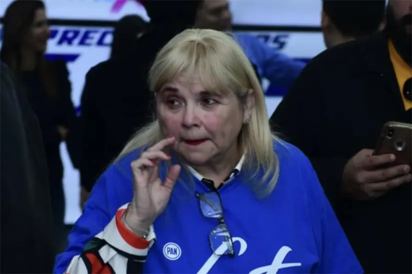 La empresaria Silvia Almanza Armas y su hijo Ismael Ramiro García Almanza fueron suspendidos por CANACO Matamoros. Foto: Carlos García