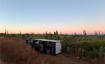 Una volcadura y un choque, saldo de los accidentes vehículares ocurridos hoy en BCS