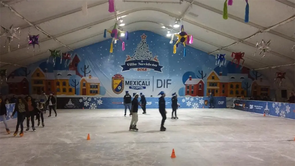 &iquest;Cu&aacute;ndo abrir&aacute; la pista de hielo en la Villa Navide&ntilde;a del FEX en Mexicali? Esto se sabe
