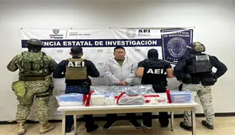 Detienen en Chihuahua a hombre con casi tres kilos de fentanilo