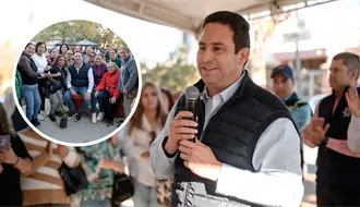 Javier Díaz supervisa avances de Colonias al 100 en Saltillo en Lomas de Lourdes