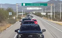 Paisanos que regresan a México en esta temporada navideña son custodiados en carreteras de Tamaulipas