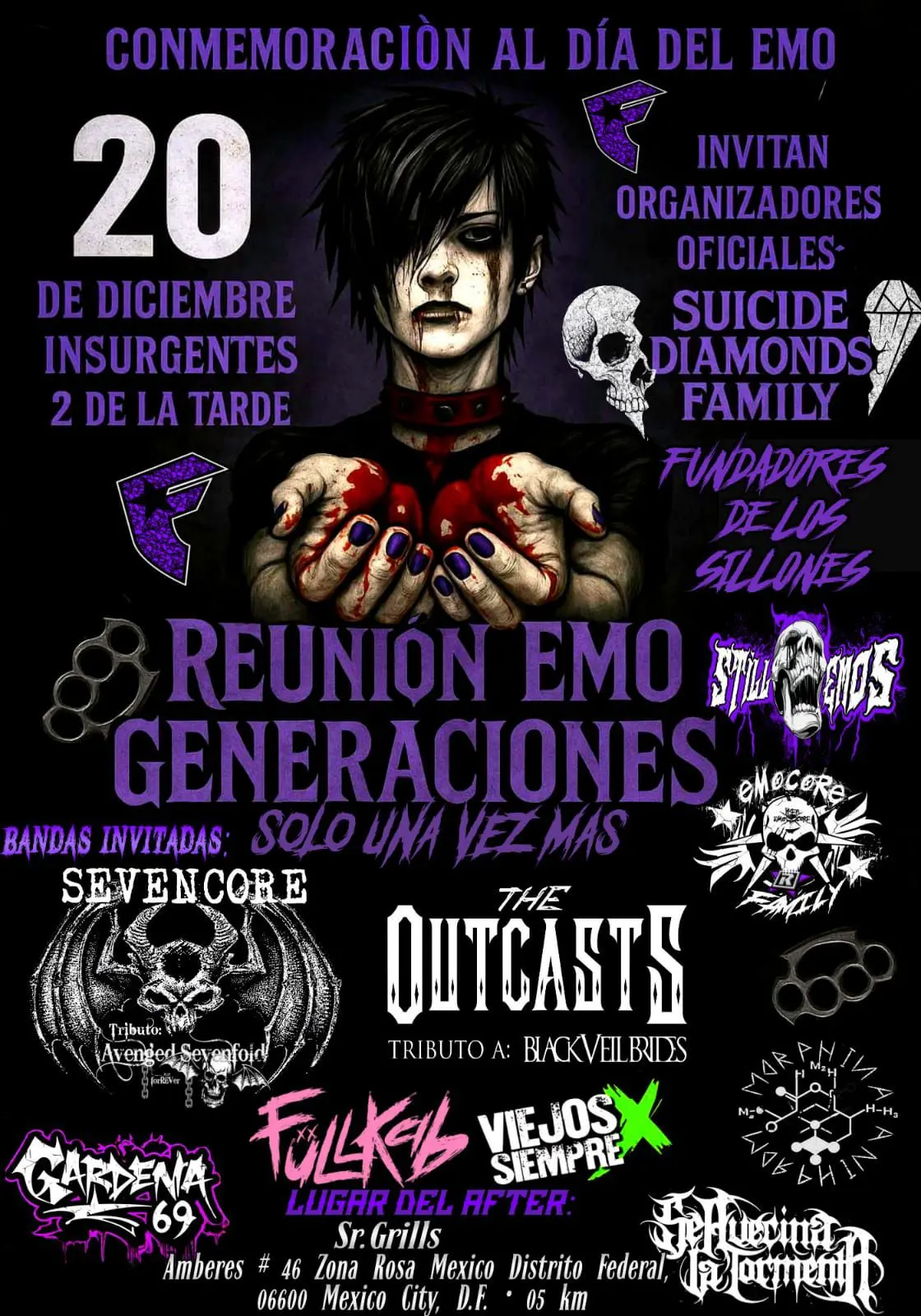 imagen recuadro Poster acerca de la la “Reunión EMO Generaciones” en CDMX. Foto: Facebook (EMO Mexico Comunidad)