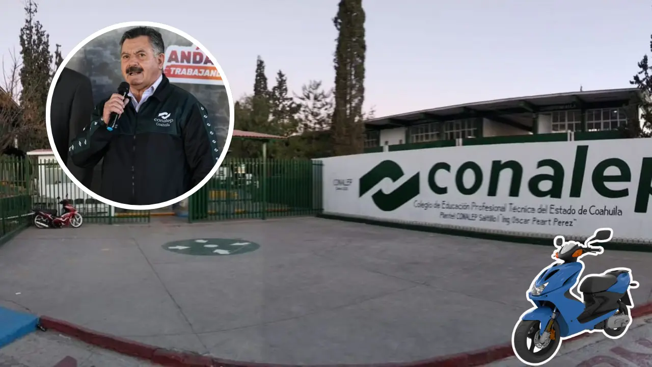 Actualmente, el Conalep cuenta con 2 mil 800 estudiantes en la entidad, y una parte importante se mueve en este tipo de transporte, lo que ha generado una nueva dinámica de movilidad estudiantil./Foto: FB CONALEP Saltillo II