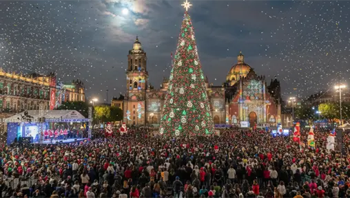 Cartelera oficial de "Luces de Invierno" en CDMX