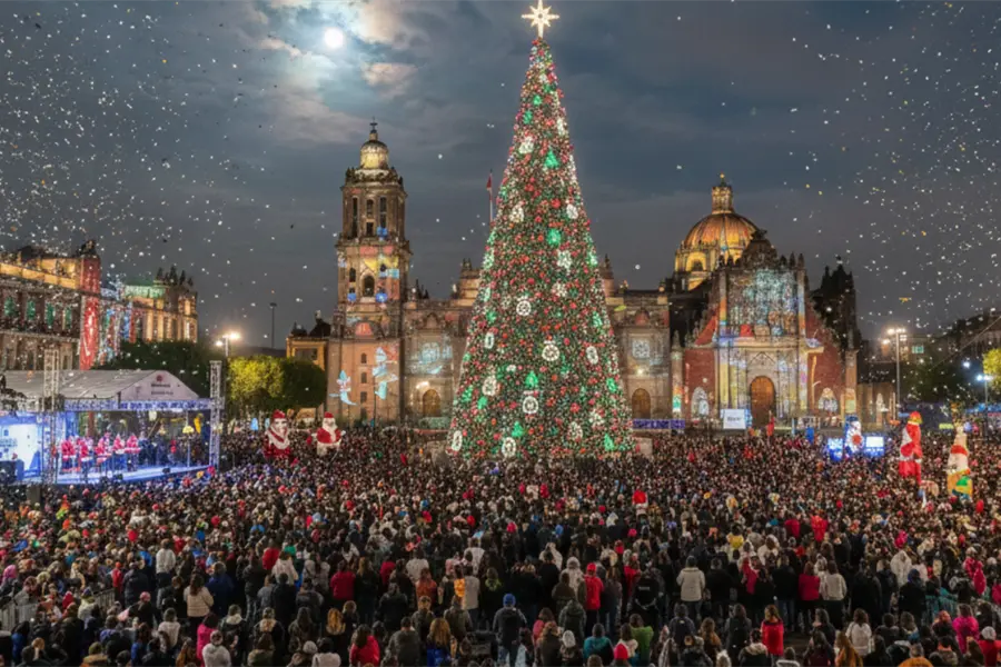 Cartelera oficial de "Luces de Invierno" en CDMX