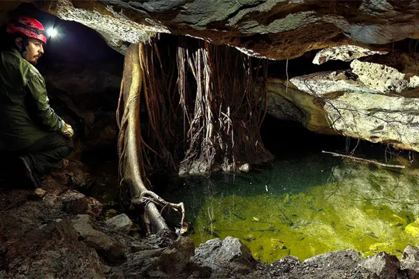 Exploradores descubren un cenote y vestigios mayas ocultos en la selva de Cozumel