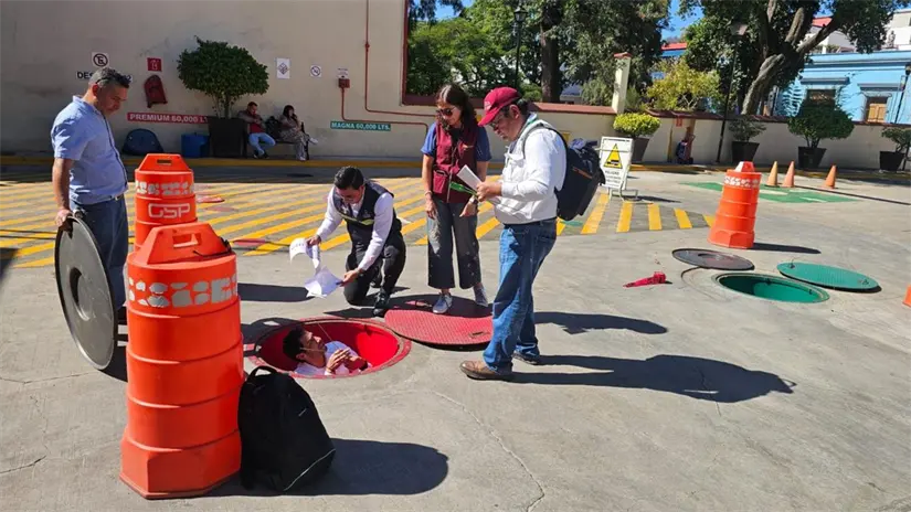 Bombas de gasolina fueron inmovilizadas durante una revisión federal tras detectarse anomalías en el despacho de combustible. Foto: PROFECO