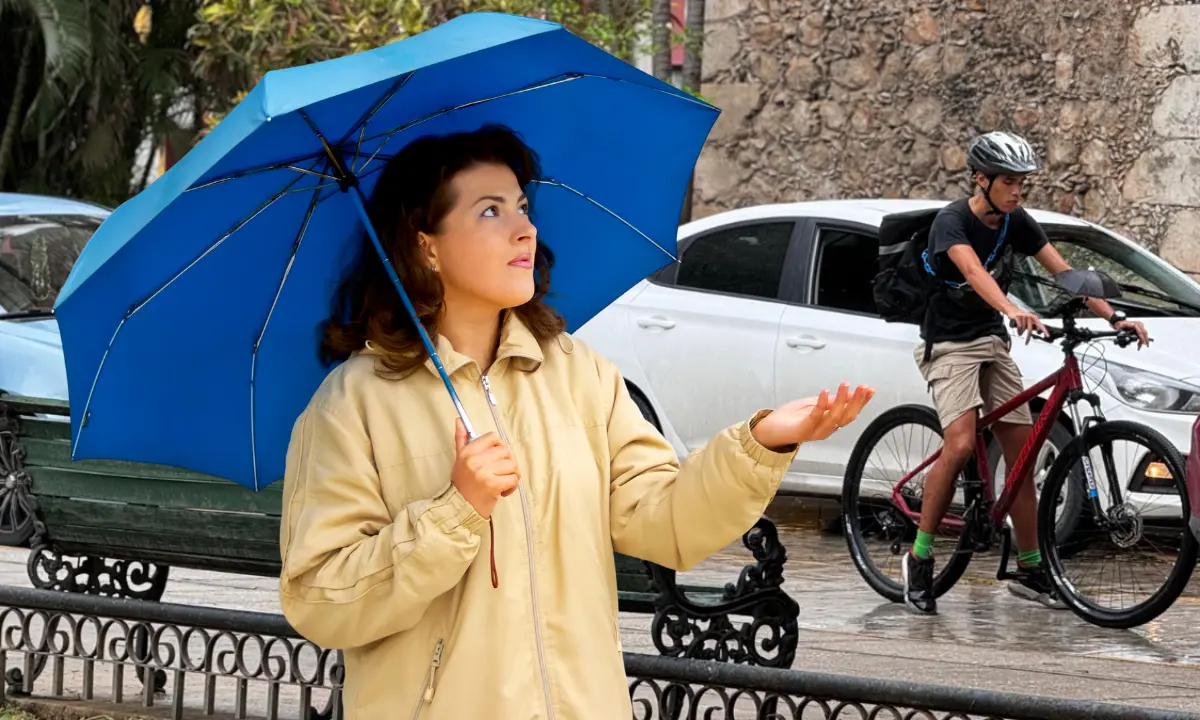 Se recomienda que para este sábado, el paraguas será el mejor accesorio Foto: Canva/Alexis Lara
