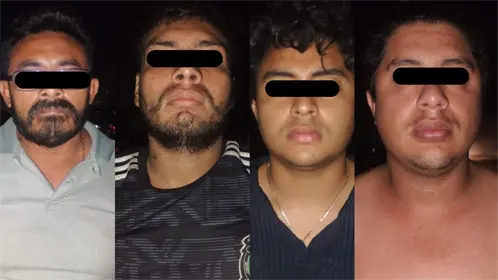 Huachicol en Um&aacute;n: detienen a cuatro personas y aseguran tr&aacute;iler con 33 contenedores