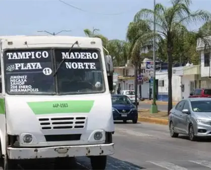 Esta es la nueva tarifa de transporte p&uacute;blico en Tamaulipas a partir de este s&aacute;bado 20 de diciembre