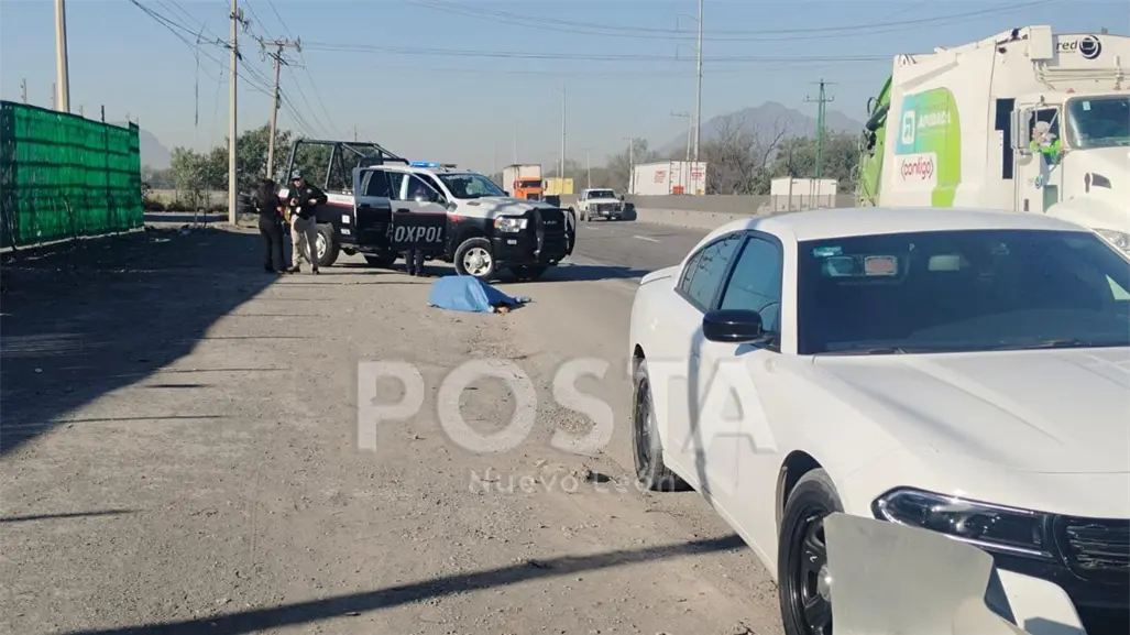 Hombre muere atropellado en Escobedo