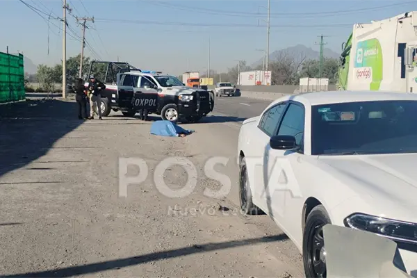 Hombre muere atropellado en Escobedo
