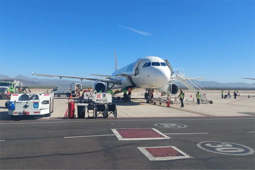 Pista del Aeropuerto Internacional de La Paz. Foto: Héctor Romero / POSTA Baja California Sur