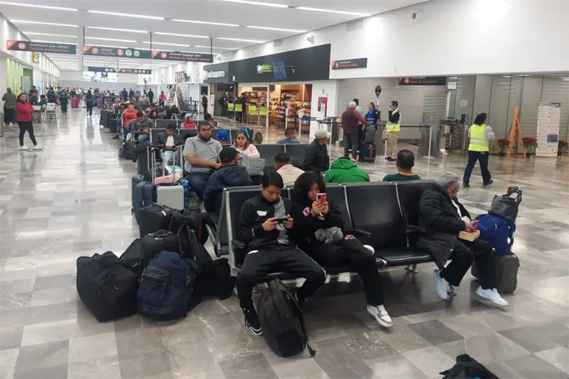 Sala de Espera del Aeropuerto Internacional de La Paz. Foto: Héctor Romero / POSTA Baja California Sur