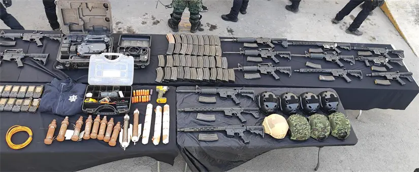 imagen recuadro Las autoridades aseguraron diverso armamento Foto: Operativo Muralla