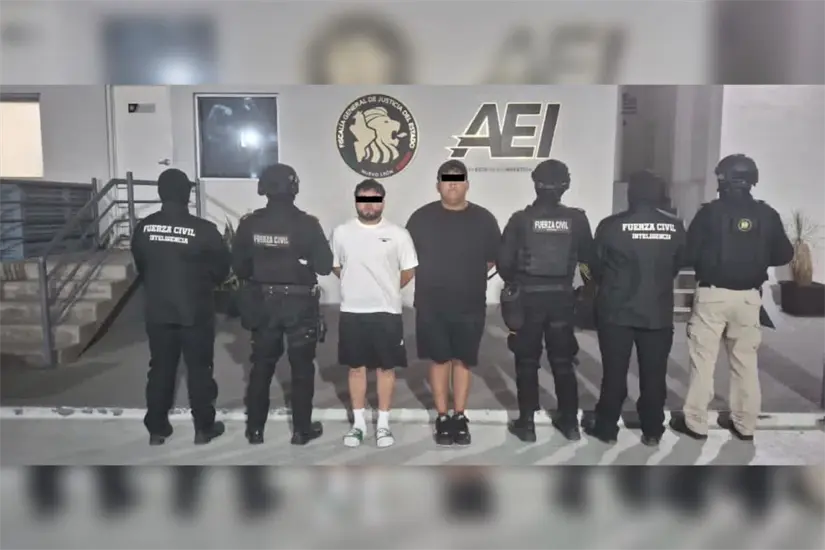 Los individuos se identificaron como Jhonatan “N”, de 26 años de edad, y Jean Carlos “N”, de 21. Foto: FC